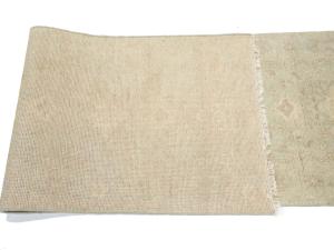 Muted Aqua Green Floral Transitional 3x18 Oriental Runner Rug