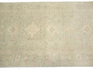 Muted Aqua Green Floral Transitional 3x18 Oriental Runner Rug