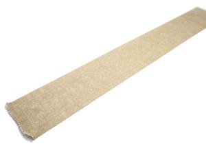 Muted Beige Floral 2'6X18 Transitional Oriental Runner Rug