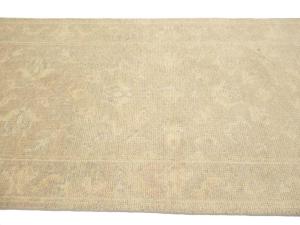 Muted Beige Floral 2'6X18 Transitional Oriental Runner Rug