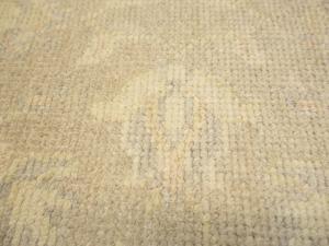 Muted Beige Floral 2'6X18 Transitional Oriental Runner Rug