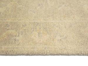Muted Beige Floral 2'6X18 Transitional Oriental Runner Rug