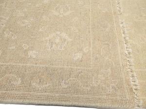 Muted Beige Floral 2'6X18'2 Transitional Oriental Runner Rug