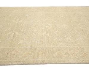 Muted Beige Floral 2'6X18'2 Transitional Oriental Runner Rug