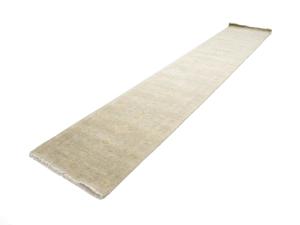 Muted Aqua Blue Floral 3x14 Transitional Oriental Runner Rug