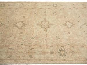 Muted Pinkish Beige Floral 2'6X17'10 Transitional Oriental Runner Rug