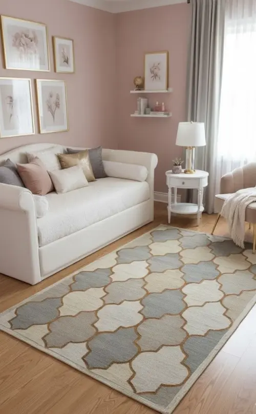 5X8 Hand-Tufted Multicolored Trellis Modern Rug