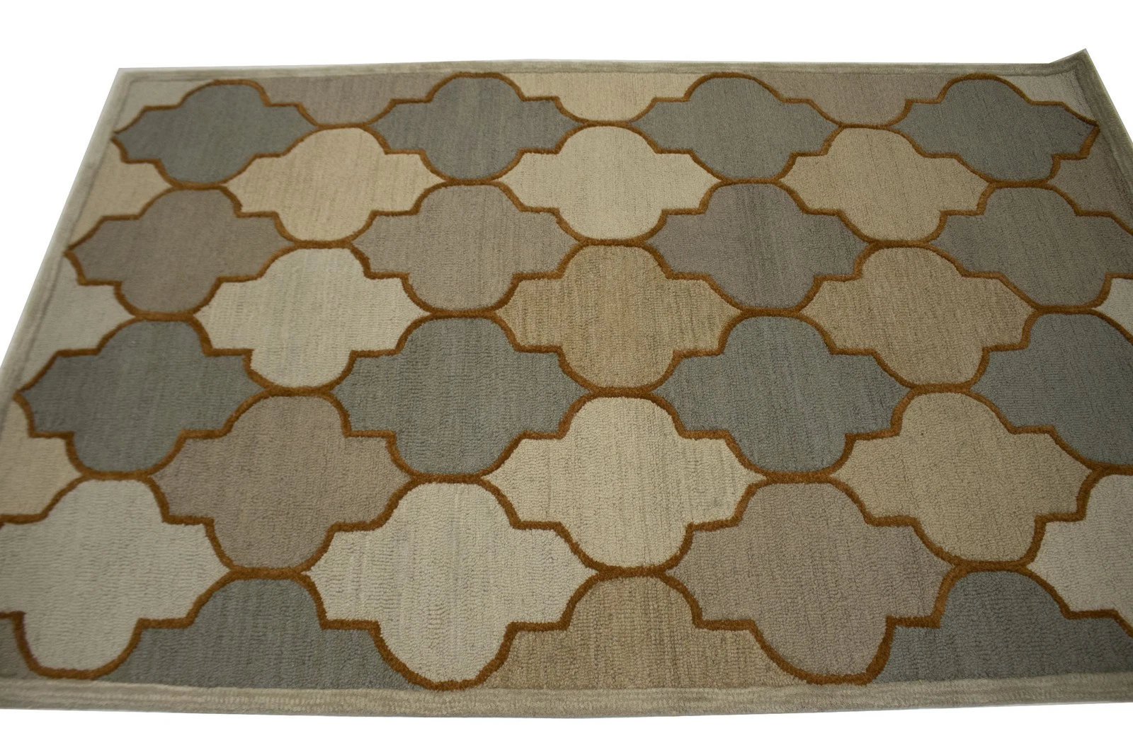 5X8 Hand-Tufted Multicolored Trellis Modern Rug - Image 5
