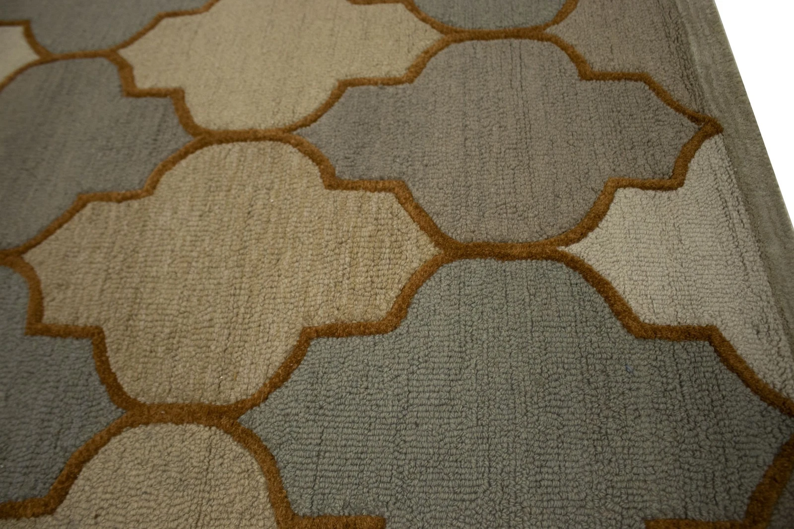 5X8 Hand-Tufted Multicolored Trellis Modern Rug - Image 9