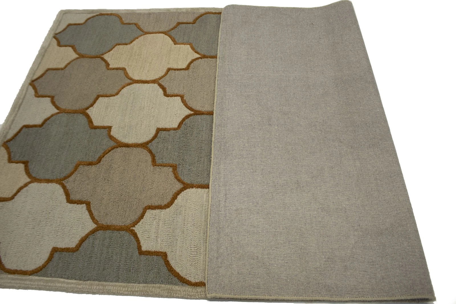 5X8 Hand-Tufted Multicolored Trellis Modern Rug - Image 10