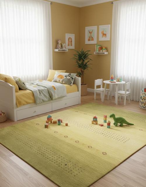 Multicolored Stripes 4X6 Oriental Modern Rug