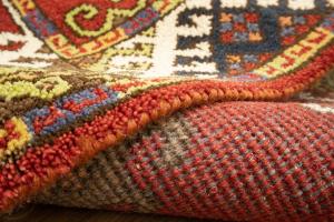 4'0 x 6'1 Hand Knotted Kazak Geometric Modern Pakistan Rug