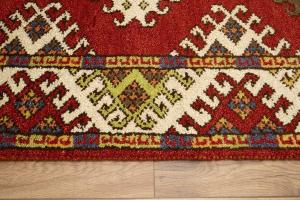 4'0 x 6'1 Hand Knotted Kazak Geometric Modern Pakistan Rug