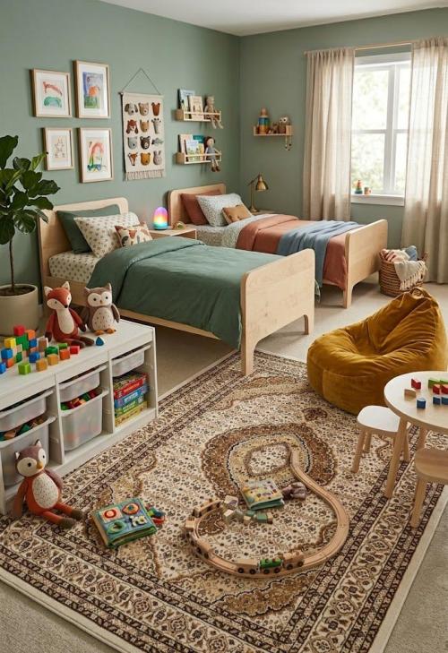 4'2 X 6'1 Ivory Floral Machine-Made Oriental Rug