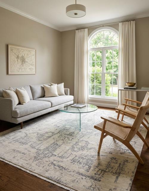 Contemporary Distressed 8X10 Modern Oriental Rug