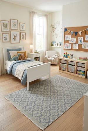 Muted Colors Floral 4X6 Modern Oriental Rug