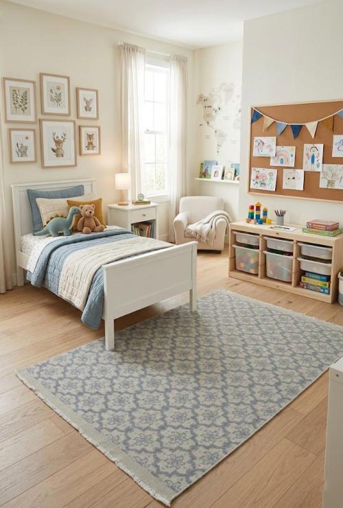 Muted Colors Floral 4X6 Modern Oriental Rug