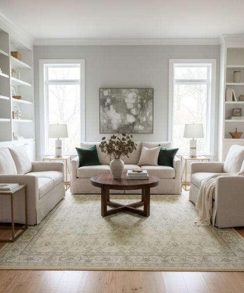 Muted Golden Beige Floral 10X14 Oriental Rug Oriental  Rug