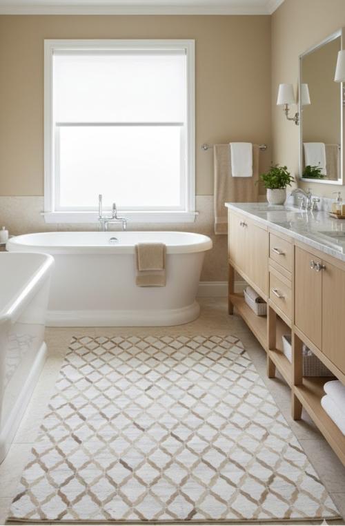 4'0 x 6'0 Hand Crafted Gray Cowhide Modern Leather Rug