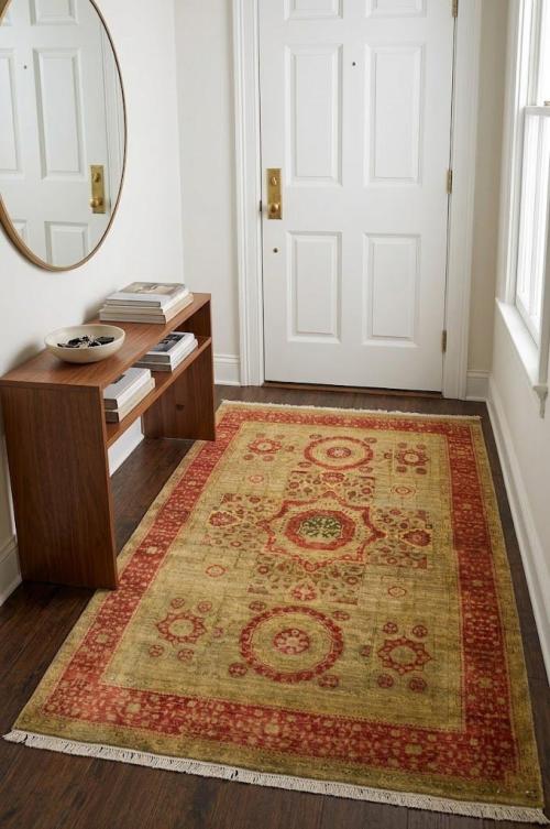 Beige Geometric 4X6 Mamluk Oriental Rug