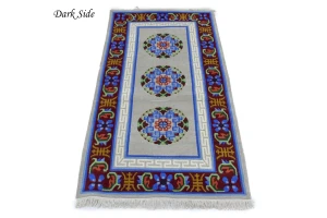 Cool Grey Floral 3X6 Chinese Style Oriental Rug