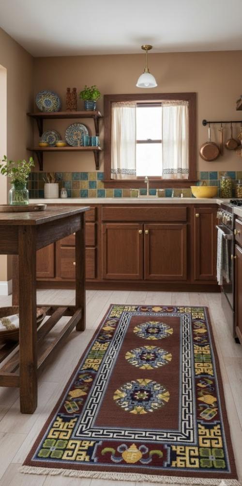 Maroon Red Floral 3X6 Chinese Style Oriental Rug