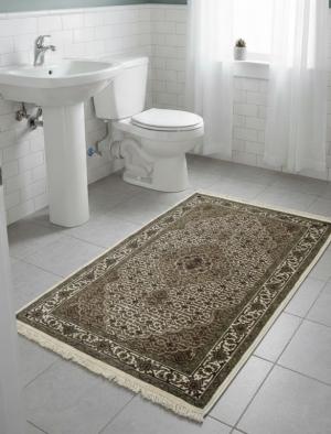 Cream Floral 3X5 Tabriz Fish Mahi  Oriental Rug