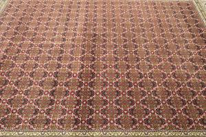 Red Floral Geometric 7X8 Tabriz Fish Mahi Oriental Rug