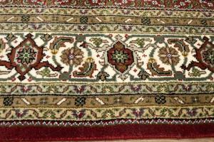 Red Floral Geometric 7X8 Tabriz Fish Mahi Oriental Rug