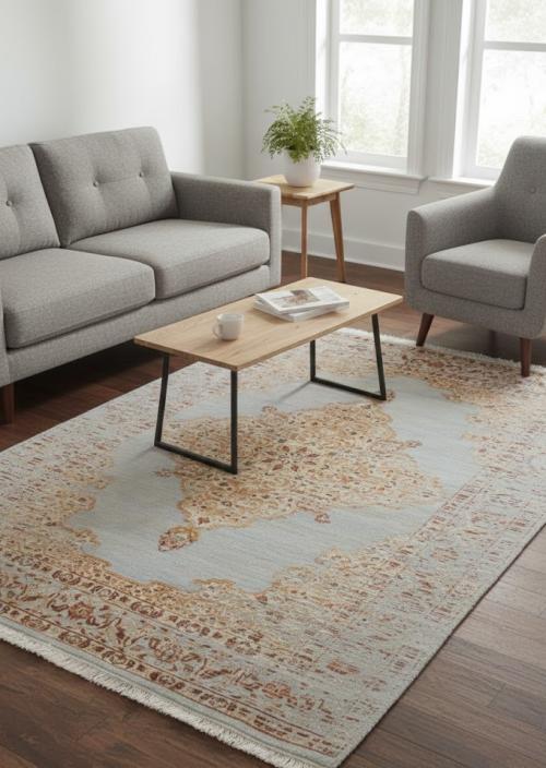 Floral Transitional 6X8 Oriental Rug