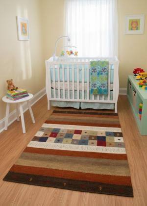 Multicolored Tribal 4X6 Indo-Gabbeh Oriental Rug