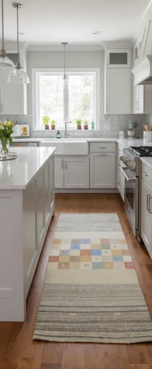 Multicolored Tribal 3X7 Indo-Gabbeh Oriental Runner Rug