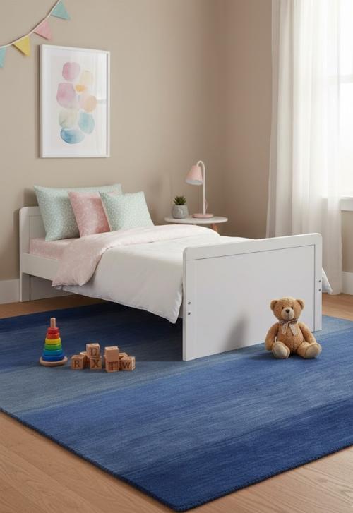 Blue Stripes Tribal 4' x 6' Gabbeh Persian Rug