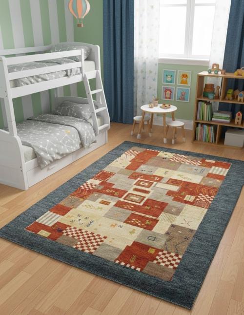 Multicolored Tribal 6X8 Indo-Gabbeh Oriental Rug