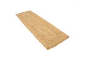 Reversible Braided Style 3X9 Jute Modern Runner Rug