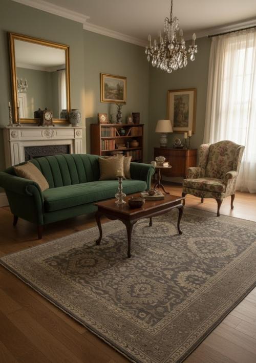 Warm Stone Floral 9X13 Transitional Oriental Rug