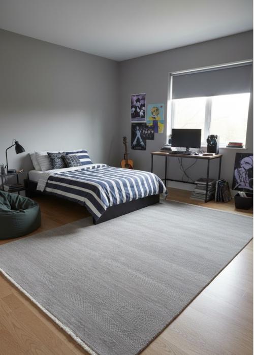 Khaki Grass Design 6X9 Modern Oriental Rug