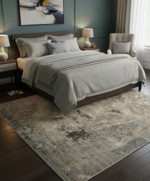 Pictorial Lion Design 8X10 Modern Oriental Rug