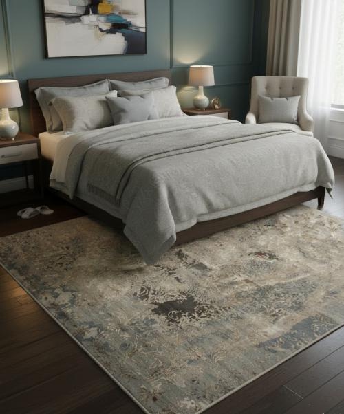 Pictorial Lion Design 8X10 Modern Oriental Rug