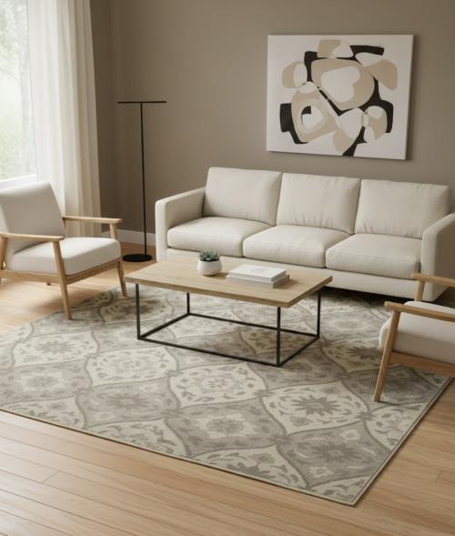 Floral Transitional 8X10 Modern Oriental Rug