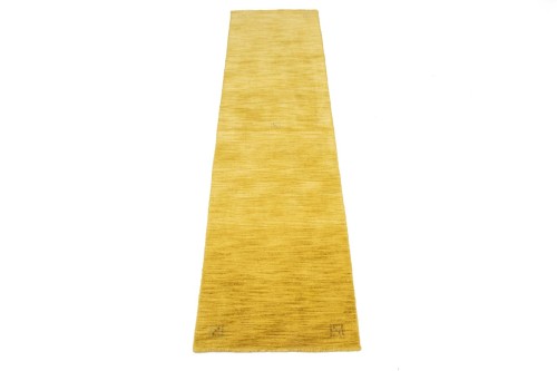 Solid Gold 3X10 Oriental Modern Runner Rug