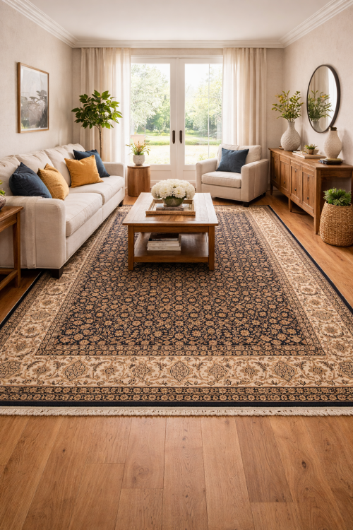 7'0 X 10'0 Hand Knotted Floral Herati Oriental Wool Rug