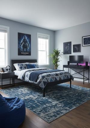 Multicolored Geometric 5X8 Indo-Gabbeh Modern Rug