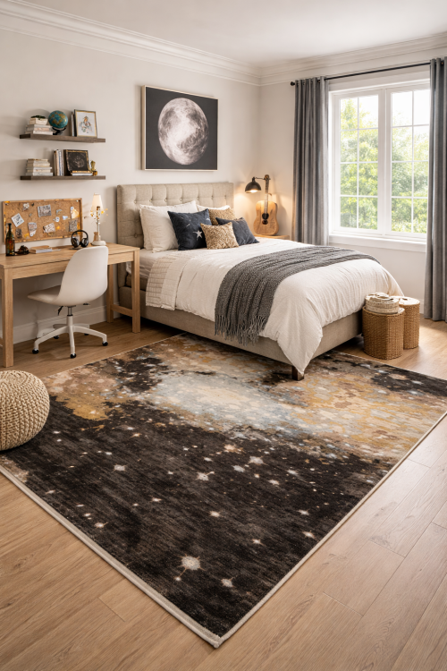 8'0 X 9'10 Multicolored Hand Knotted Modern Wool Rug