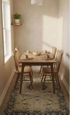 8'4 X 4'11 Hand Knotted Floral Oushak Wool Rug