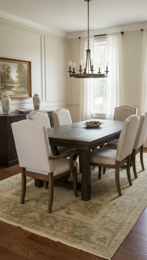 Beige Floral 5'7X8'7 Muted Oushak Chobi Oriental Rug