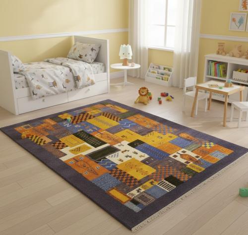 Multicolored Tribal 6X8 Indo-Gabbeh Oriental Rug