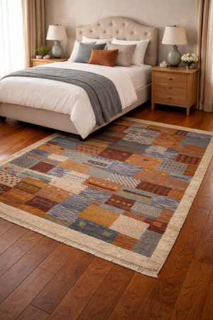 Multicolored Tribal 6X8 Indo-Gabbeh Oriental Rug