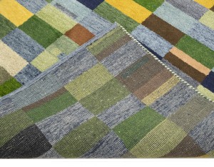 Multicolored Checkered Tribal 6X8 Indo-Gabbeh Oriental Rug