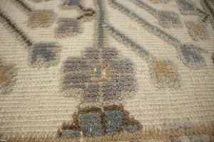 Cream Geometric 8X9 Modern Oriental Rug